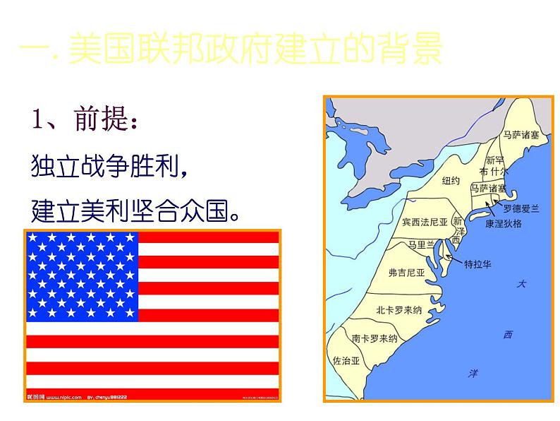 人教版高中历史必修一 第三单元第8课美国联邦政府的建立 课件(共33张)第4页