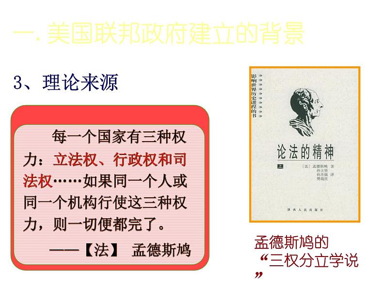 人教版高中历史必修一 第三单元第8课美国联邦政府的建立 课件(共33张)第8页