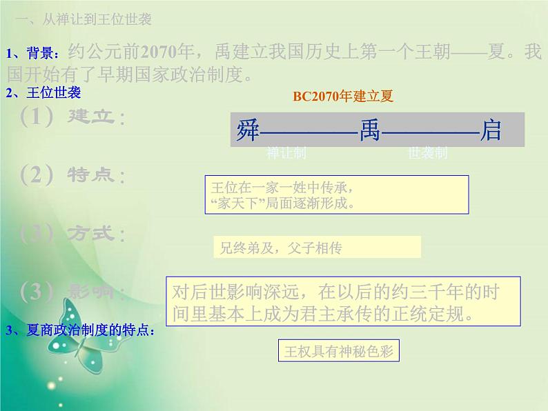 人教版高中历史必修一第1课夏、商、西周的政治制度课件(共39张PPT)05