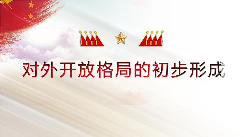 人教版高中历史必修二第13课 对外开放格局的初步形成 课件(共20张ppt)01