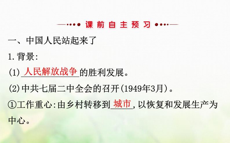 人民版必修一专题四 4.1新中国初期的政治建设 课件03