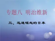 人民版高中历史选修一8.3迅速崛起的日本 课件PPT