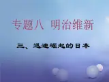 人民版高中历史选修一8.3迅速崛起的日本 课件PPT