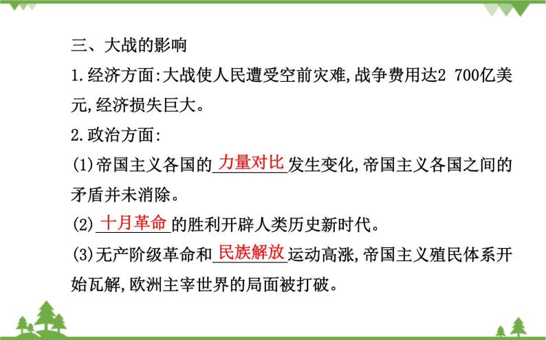 人民版高中历史选修三  1.3第一次世界大战的影响 课件06