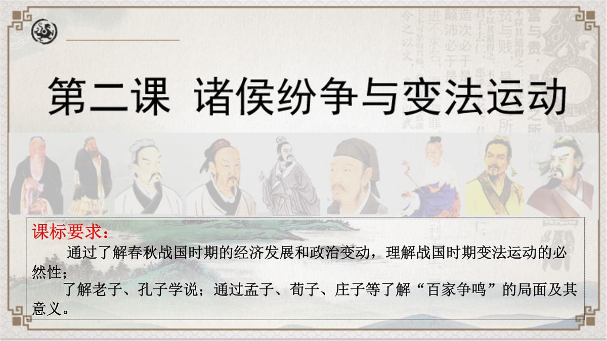 2021-2022学年部编版中外历史纲要上 第2课 诸侯纷争与变法运动 课件(54张PPT)第3页