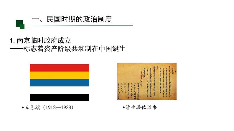 2021-2022学年部编版选择性必修一第3课 中国近代至当代政治制度的演变 课件(共51张PPT)03