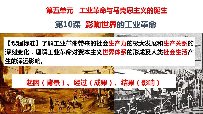 第10课 影响世界的工业革命 课件-【新教材】高中历史统编版(2019)中外历史纲要下册02