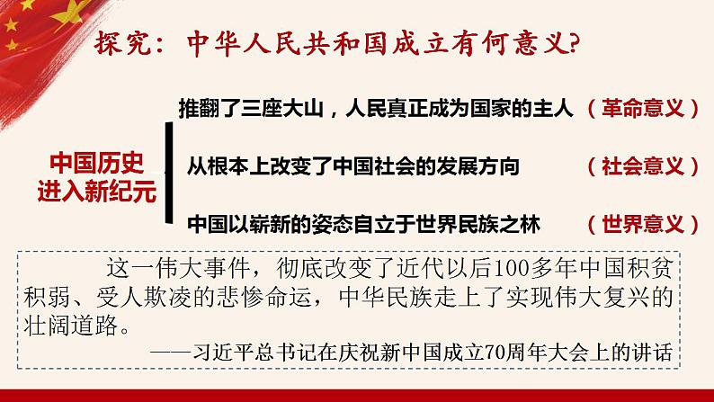 第26课中华人民共和国的成立和向社会主义过渡课件--2021-2022学年统编版(2019)高中历史必修中外历史纲要上册(30张PPT)第6页