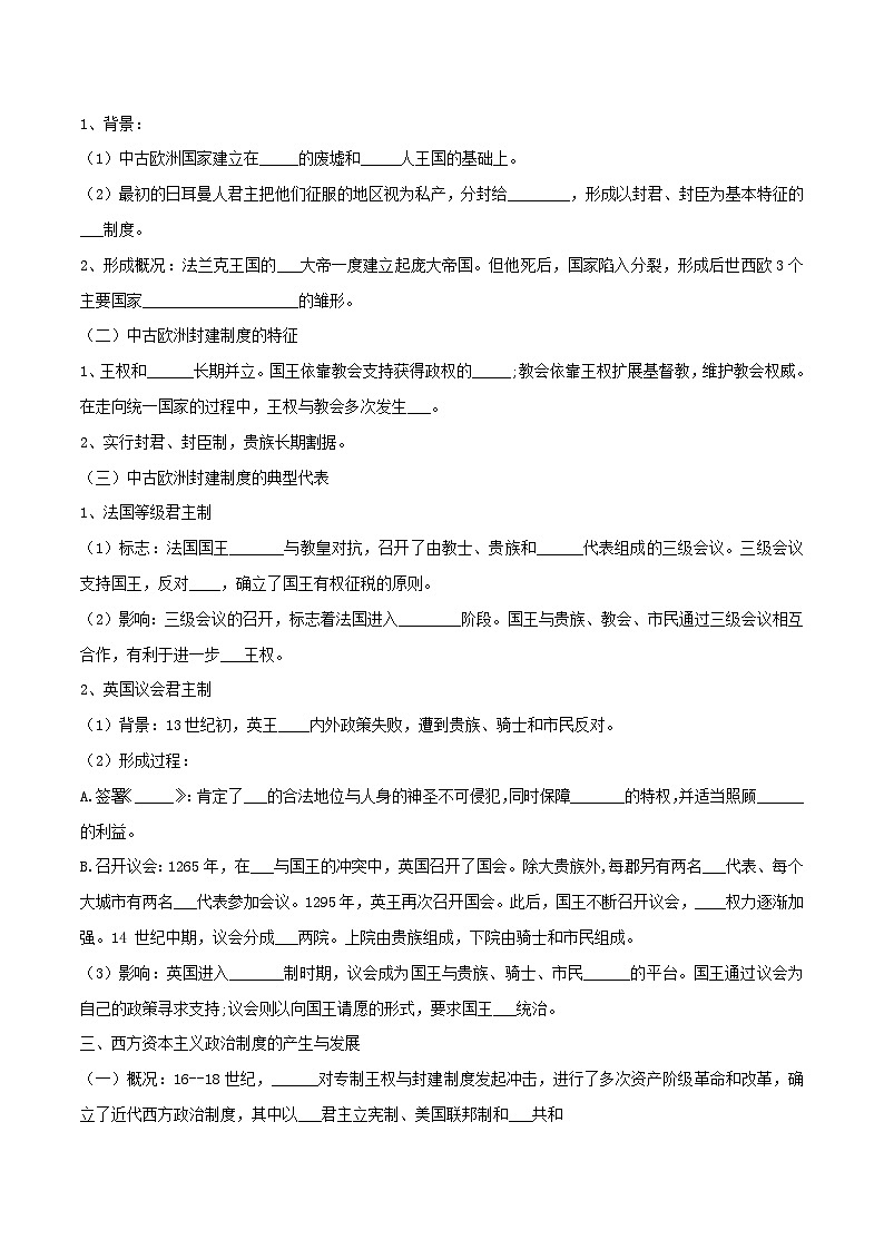 第2课《西方国家古代和近代政治制度的演变》课件+教案+导学案+视频03