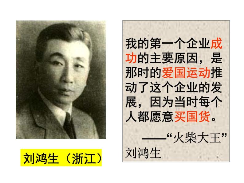 专题二：近代中国民族资本主义的发展 课件--人民版历史必修205