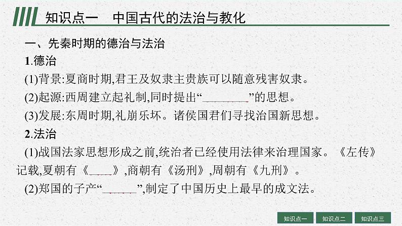 人教版新高考历史一轮复习课件-- 法律与教化第6页