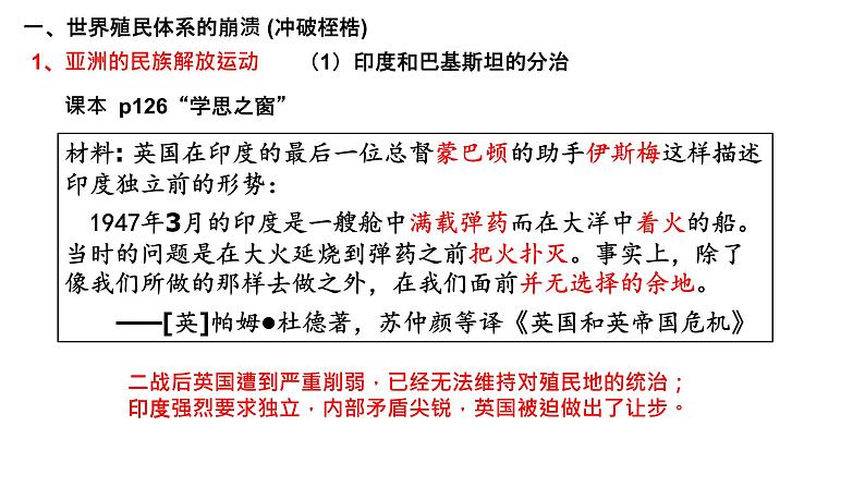 第21课 世界殖民体系的瓦解与新兴国家的发展统编版(2019)高中历史必修中外历史纲要下册 (6)课件PPT07