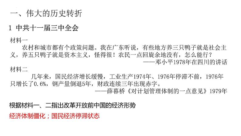 第28课 中国特色社会主义道路的开辟与发展-【精彩课堂】2021-2022学年高一历史同步教学课件(中外历史纲要上)第2页