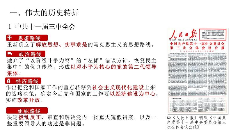 第28课 中国特色社会主义道路的开辟与发展-【精彩课堂】2021-2022学年高一历史同步教学课件(中外历史纲要上)第4页