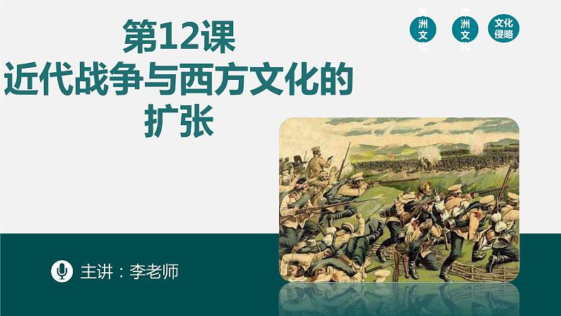 第12课 近代战争与西方文化的扩张统编版高中历史选择性必修3 (2)课件PPT第2页