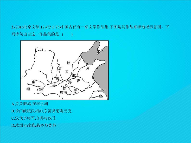 高考历史二轮复习专题课件04《古代中国的科学技术与文学艺术》(含答案)第3页