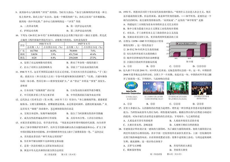 浙江省绍兴市2020-2021学年高二下学期期末调测历史试题(PDF版可编辑)第2页
