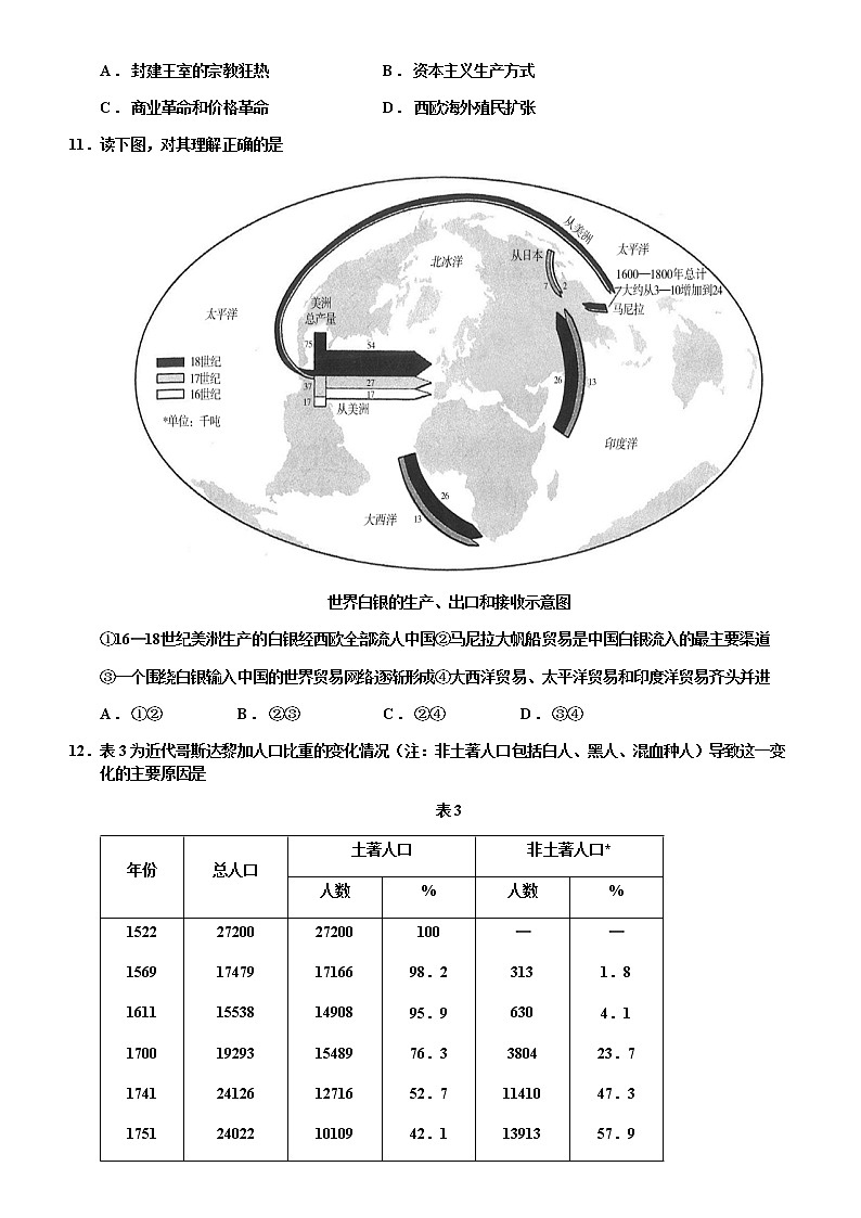 2021-2022学年广东省汕头市潮阳区高一下学期期中考试历史(历史班)试题含解析03