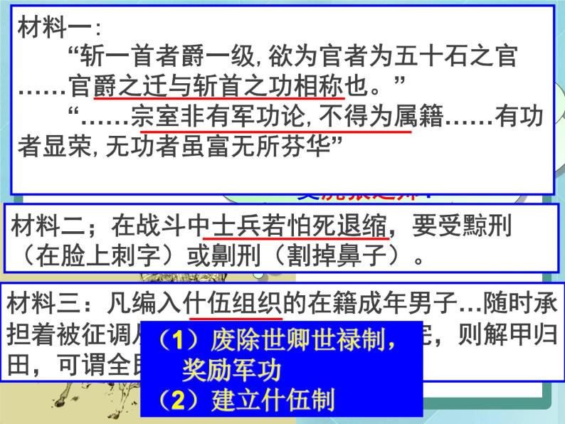 岳麓版历史选修1第4课 商鞅变法与秦的强盛课件06