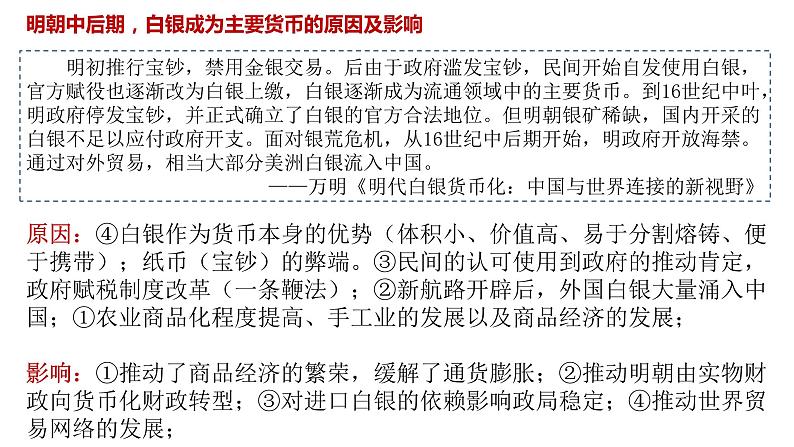 选择性必修1第15课 货币的使用与世界货币体系的形成 课件(23张PPT)第8页