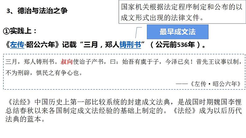 2021-2022学年高中历史统编版(2019)选择性必修一第8课 中国古代的法治与教化 课件第6页