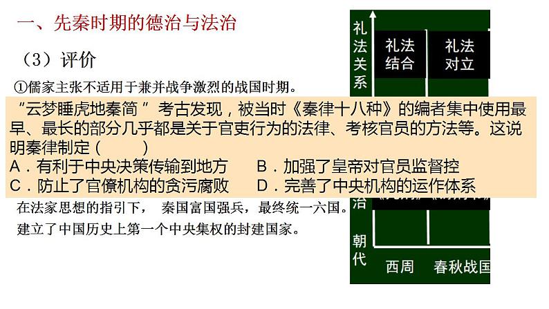 2021-2022学年高中历史统编版(2019)选择性必修一第8课 中国古代的法治与教化 课件第8页