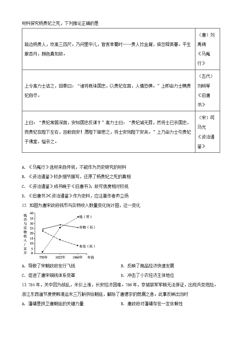辽宁省铁岭市昌图县第一高级中学2021-2022学年高二下学期期末考试历史试题第3页