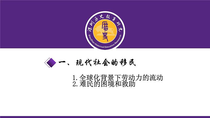 高中历史 选择性必修3 现代社会的移民与多元文化 课件第5页