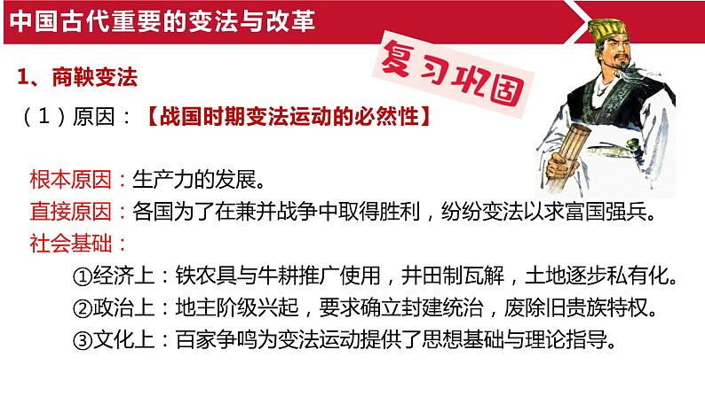 高中历史 选择性必修一 中国历代变法与改革 课件第8页
