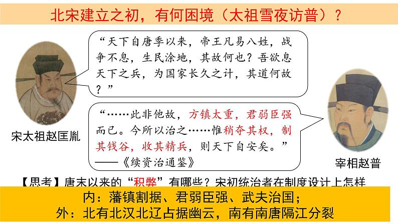 2022-2023学年高中历史统编版(2019)必修中外历史纲要上册第9课 两宋的政治和军事 同步课件第4页