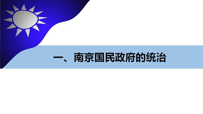 2022-2023学年高中历史统编版(2019)必修中外历史纲要上册第22课 南京国民政府的统治和中国共产党开辟革命新道路 课件02