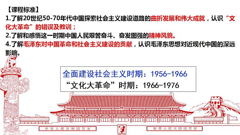 2022-2023学年高中历史统编版(2019)必修中外历史纲要上册第27课社会主义建设在探索中曲折发展 课件第2页