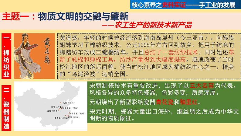 2022-2023学年高中历史统编版(2019)必修中外历史纲要上册第11课 辽宋夏金元的经济与社会 课件第7页
