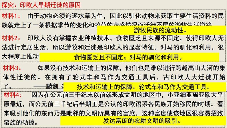 2021-2022学年高中历史统编版(2019)选择性必修三第6课 古代人类的迁徙和区域文化的形成 课件第4页
