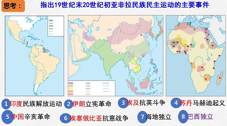 2021-2022学年高中历史统编版(2019)必修中外历史纲要下册第16课 亚非拉民族民主运动的高涨 课件第1页