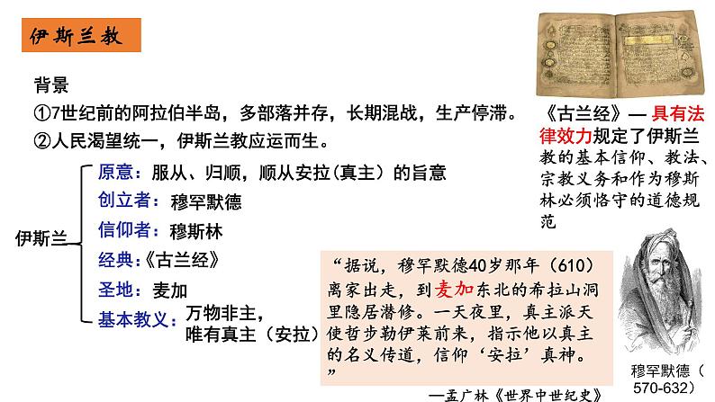 2021-2022学年高中历史统编版2019必修中外历史纲要下册第4课 中古时期的亚洲 课件第7页