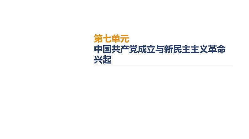 高中历史必修上 第七单元《本单元综合与测试》多媒体精品课件01
