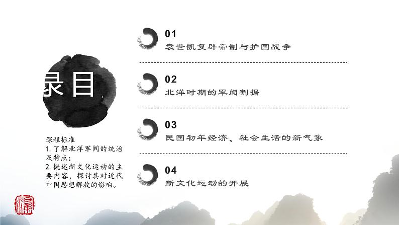 高中历史必修上 第20课 北洋军阀统治时期的政治、经济与文化-高一中外历史纲要(上)第2页