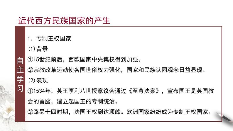 高中历史选修一 第12课 近代西方民族国家与国际法的发展 课件06