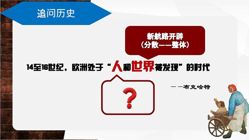 2021-2022学年高中历史统编版(2019)必修中外历史纲要下册第8课 欧洲的思想解放运动 课件第1页