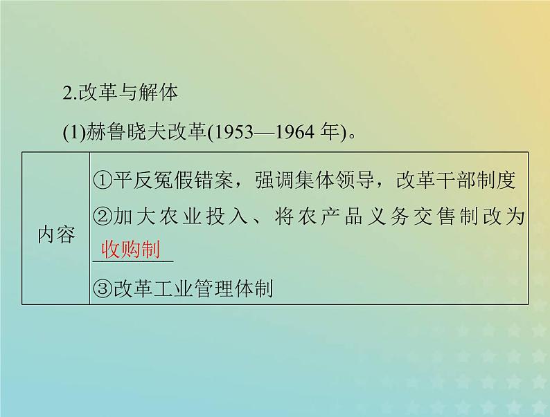 2023版新教材高考历史一轮总复习第八单元第20课社会主义国家的发展与变化课件部编版必修中外历史纲要下第4页