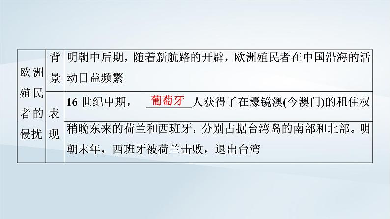 2023版新教材高考历史一轮总复习第三单元第8讲从明朝建立到清军入关和清朝前中期的鼎盛与危机课件08