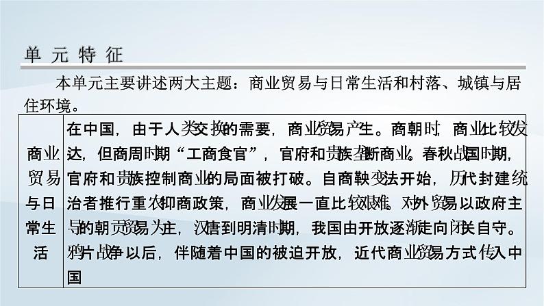 2023版新教材高考历史一轮总复习第十六单元第43讲商业贸易与日常生活课件02