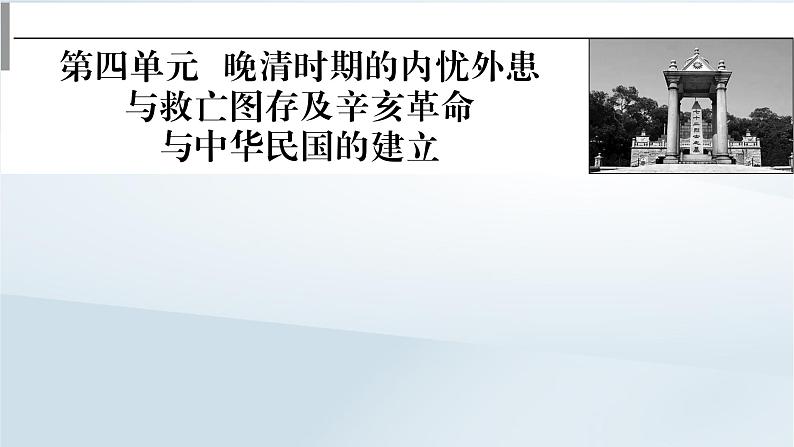 2023版新教材高考历史一轮总复习第四单元第10讲两次鸦片战争与列强侵略的加剧课件第1页