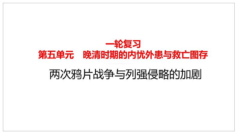 两次鸦片战争与列强侵略的加剧 课件--2023届高三统编版(2019)必修中外历史纲要上一轮复习第2页