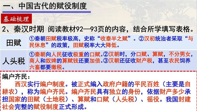 2022-2023学年高中历史统编版(2019)选择性必修一第16课 中国赋税制度的演变 课件05