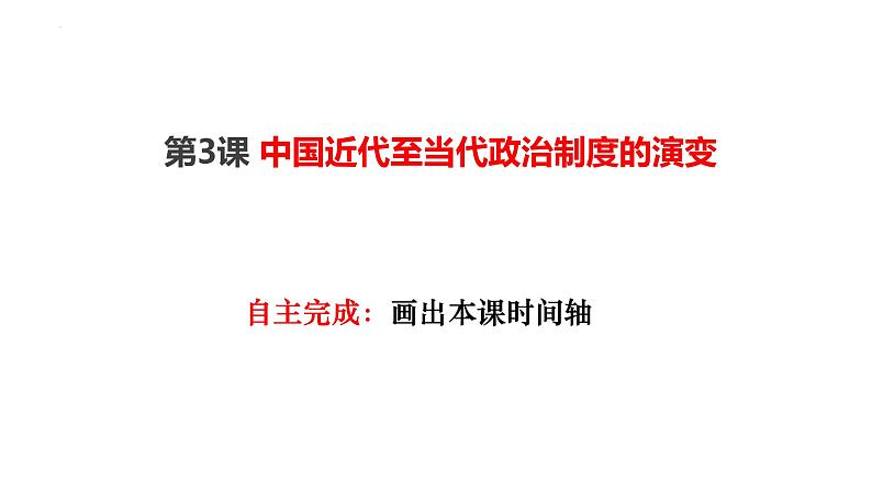 2022-2023学年高中历史统编版(2019)选择性必修一第3课 中国近代至当代政治制度的演变 课件第4页