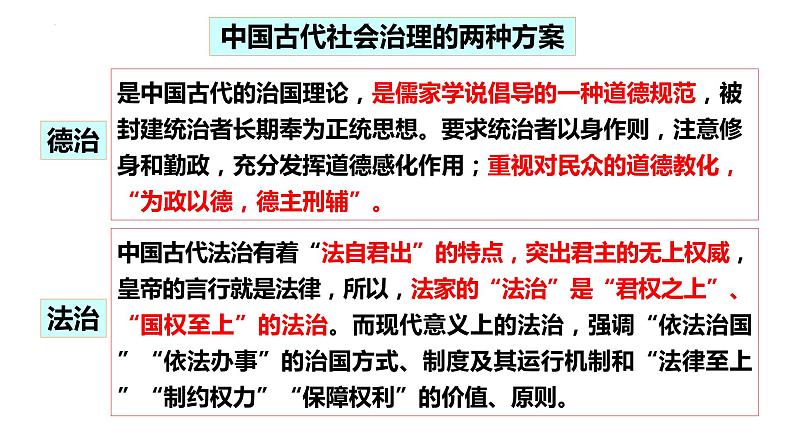 2022-2023学年高中历史统编版(2019)选择性必修一第8课 中国古代的法治与教化 课件第4页