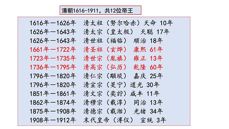 2023届高三统编版(2019)必修中外历史纲要上一轮复习第14课 清朝前中期的鼎盛与危机 课件第6页