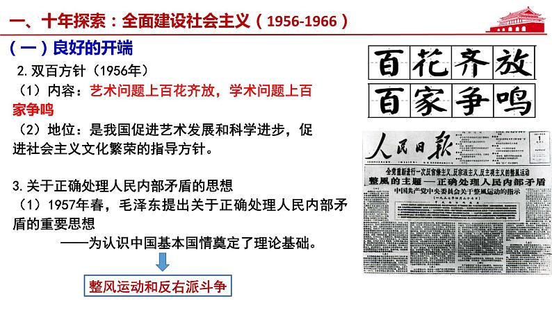 2022-2023学年高中历史统编版(2019)必修中外历史纲要上册第27课 社会主义建设在探索中曲折发展 课件第7页